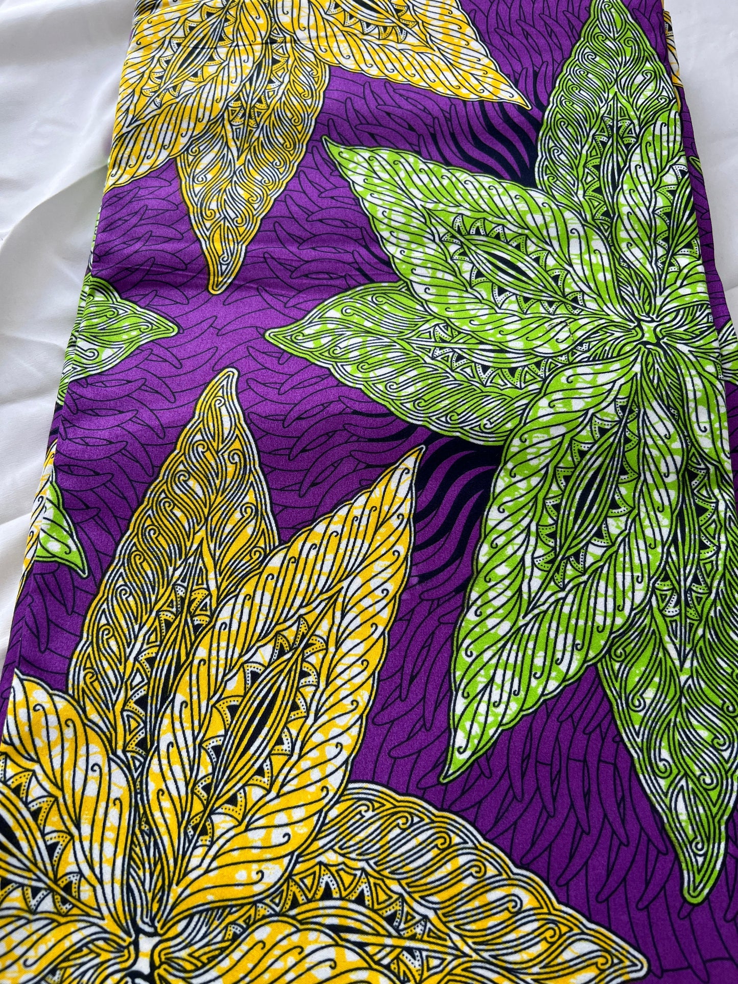 Polycotton African Fabric 6 Yards Soft Ankara Wax Print Material