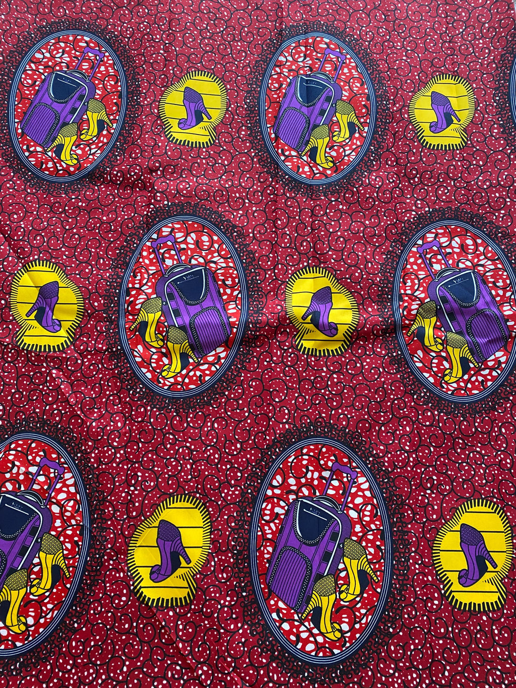 Polycotton African Fabric 6 Yards Soft Ankara Wax Print Material