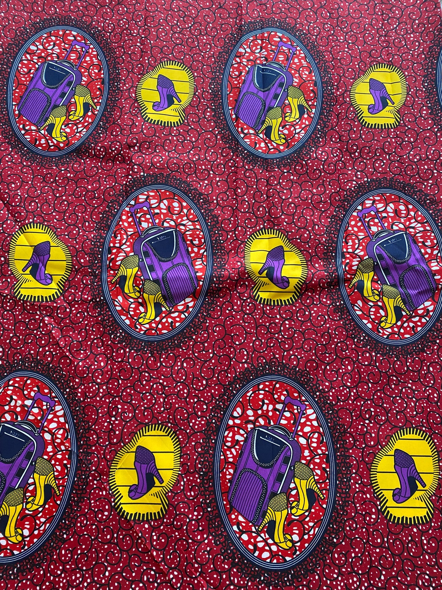 Polycotton African Fabric 6 Yards Soft Ankara Wax Print Material