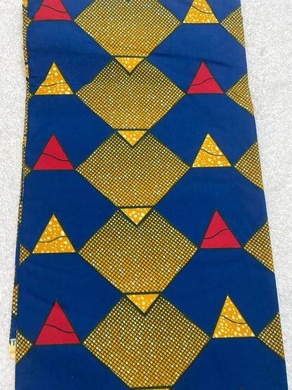 Polycotton African Fabric 6 Yards Soft Ankara Wax Print Material