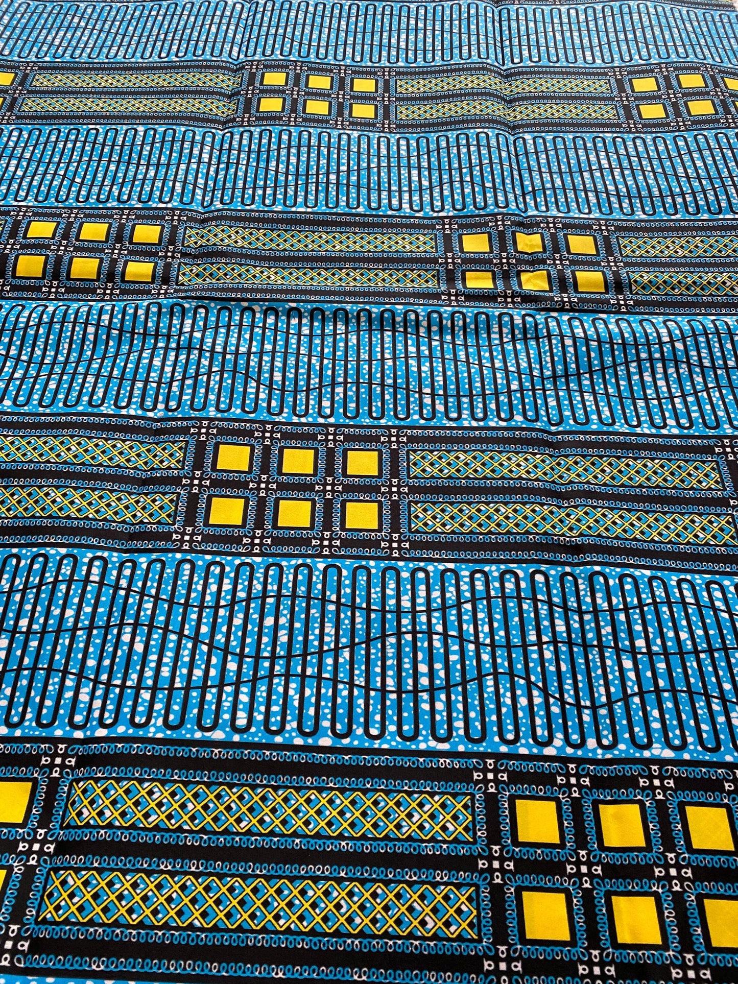 Polycotton African Fabric 6 Yards Soft Ankara Wax Print Material