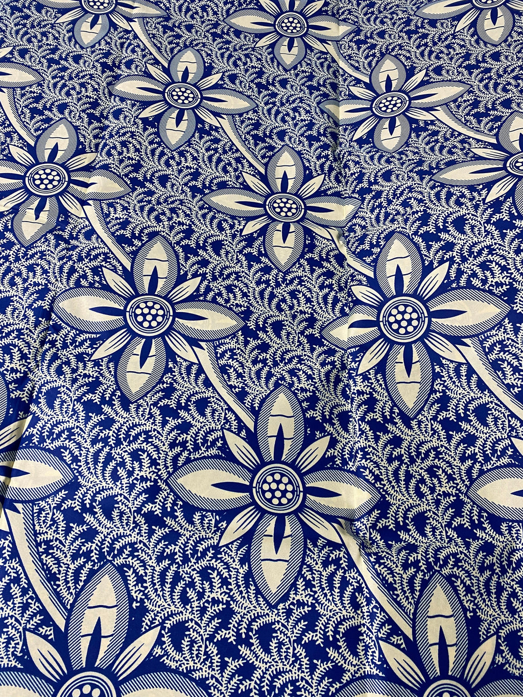 Polycotton African Fabric 6 Yards Soft Ankara Wax Print Material