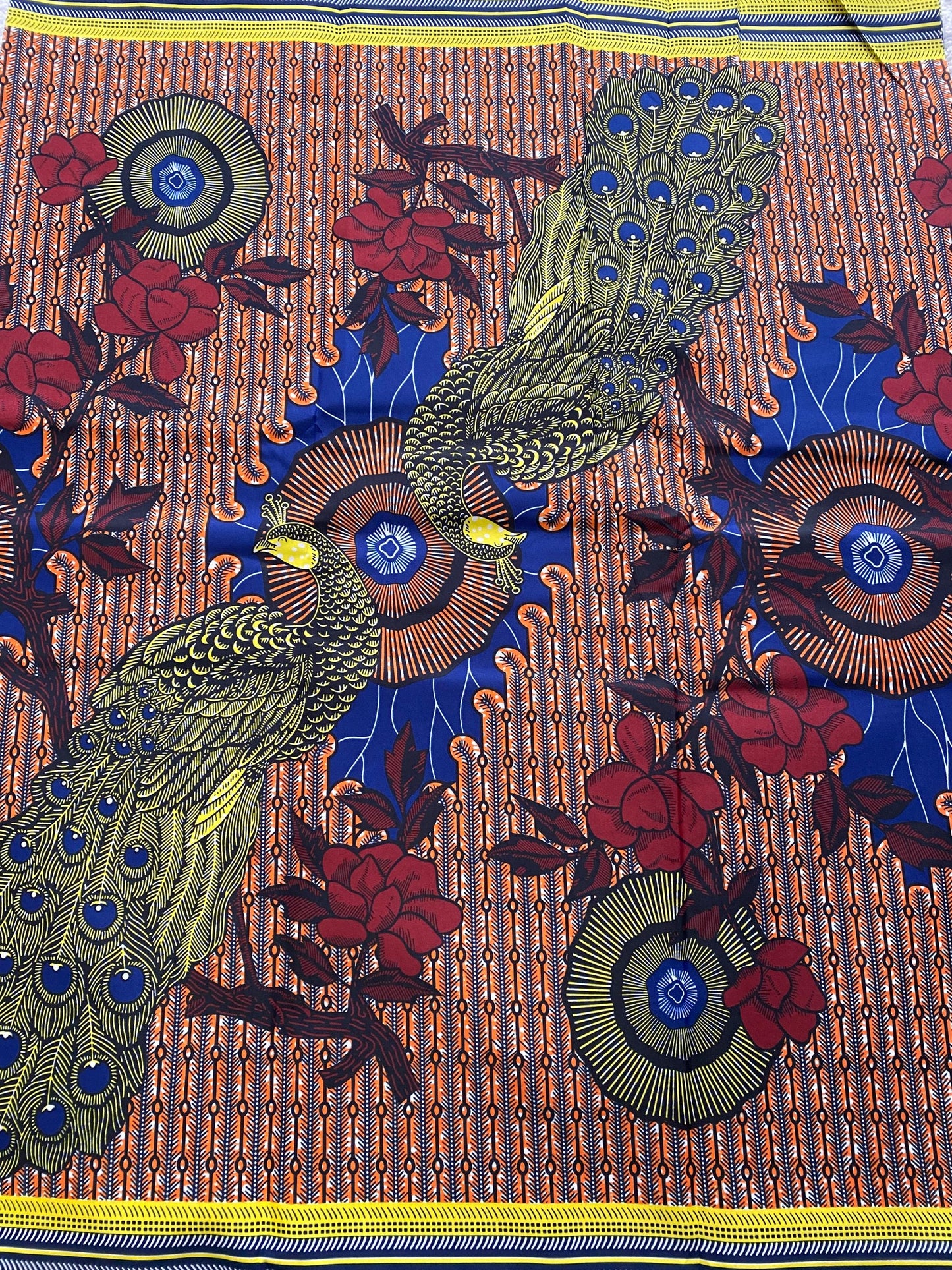 Polycotton African Fabric 6 Yards Soft Ankara Wax Print Material