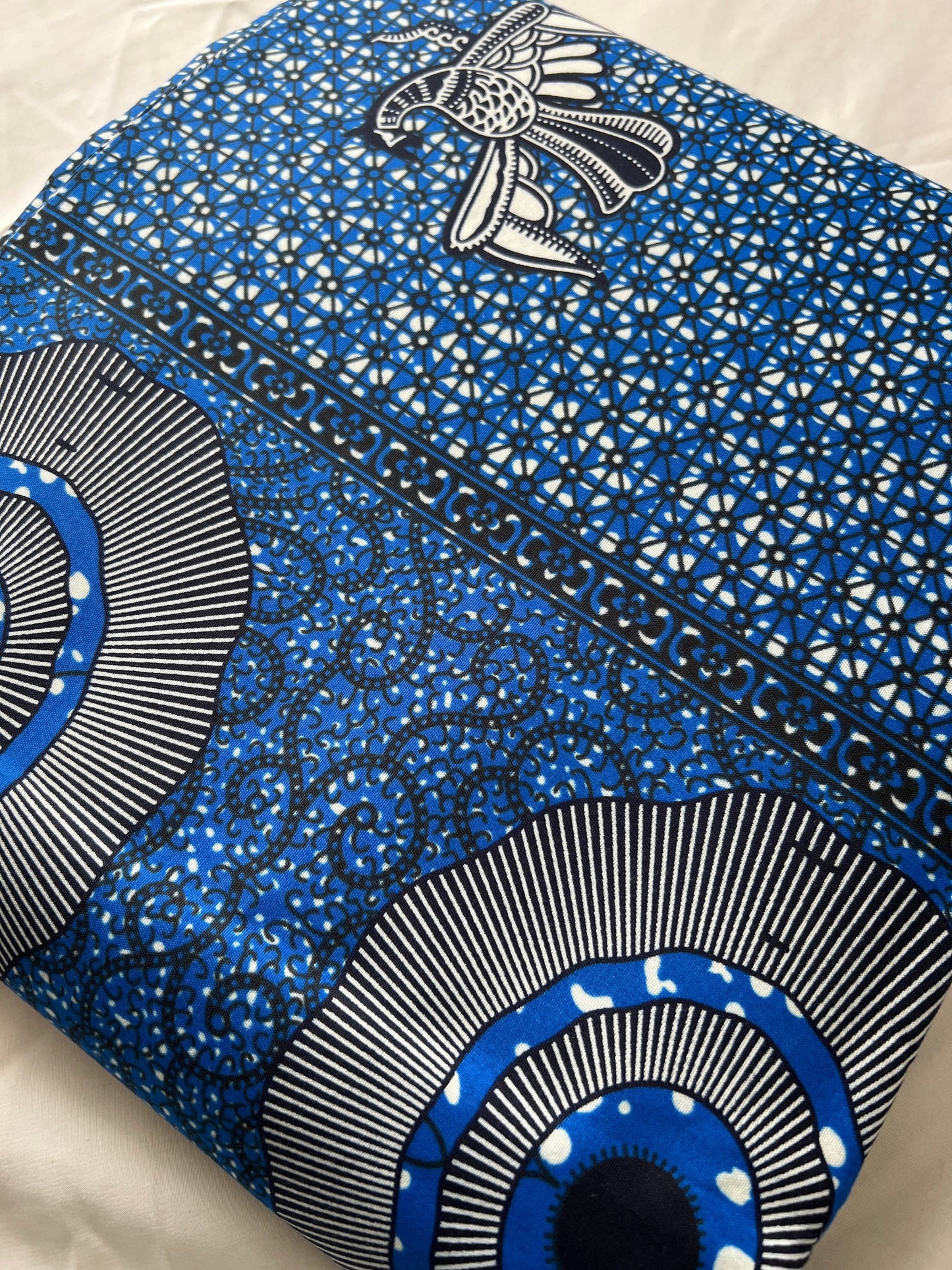 Polycotton African Fabric 6 Yards Soft Ankara Wax Print Material