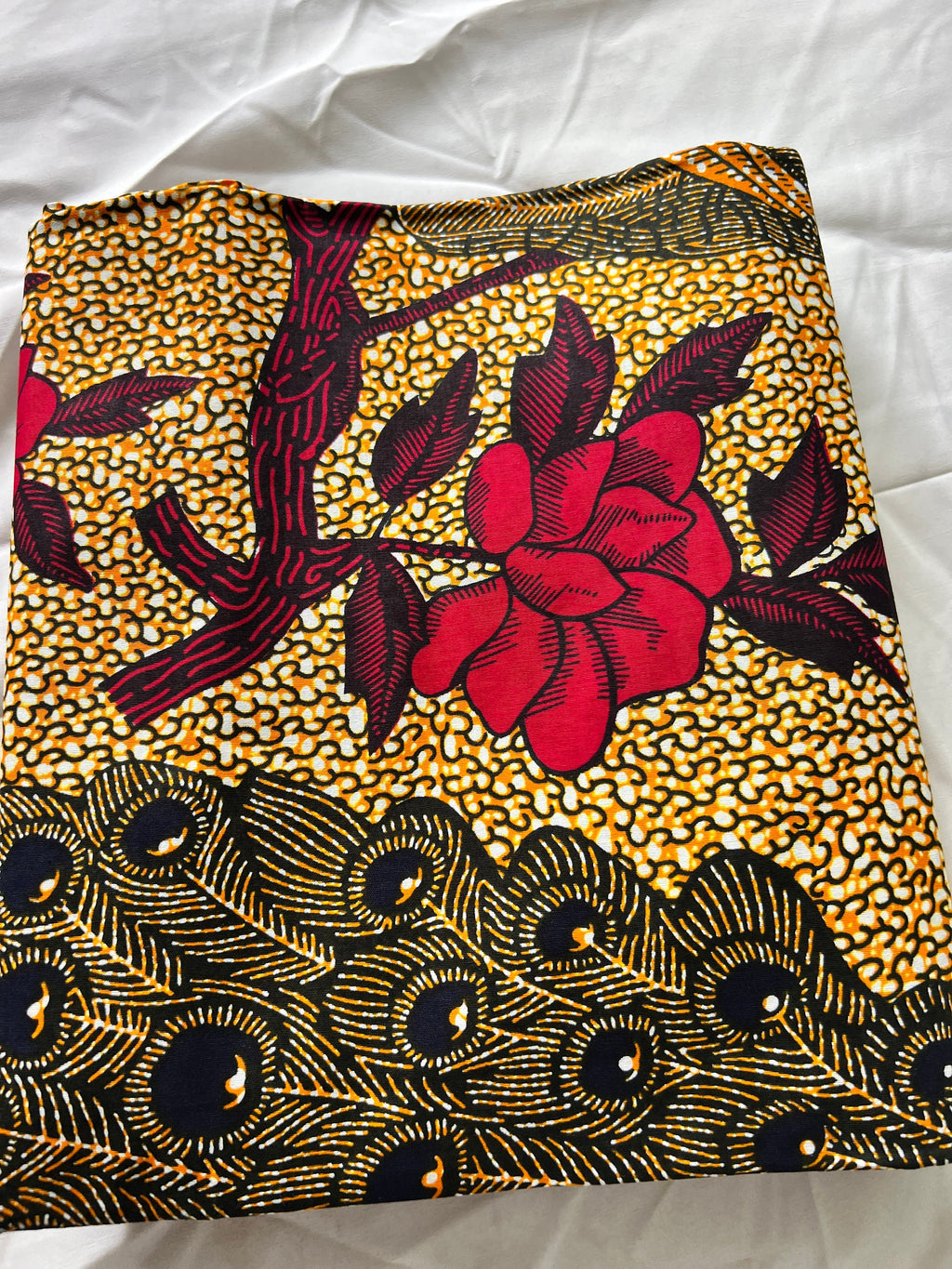 6 Yards 100% Cotton Ankara Wax Print Fabric African Print for Dressmaking, Quilting & Home Décor