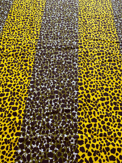 Polycotton African Fabric 6 Yards Soft Ankara Wax Print Material