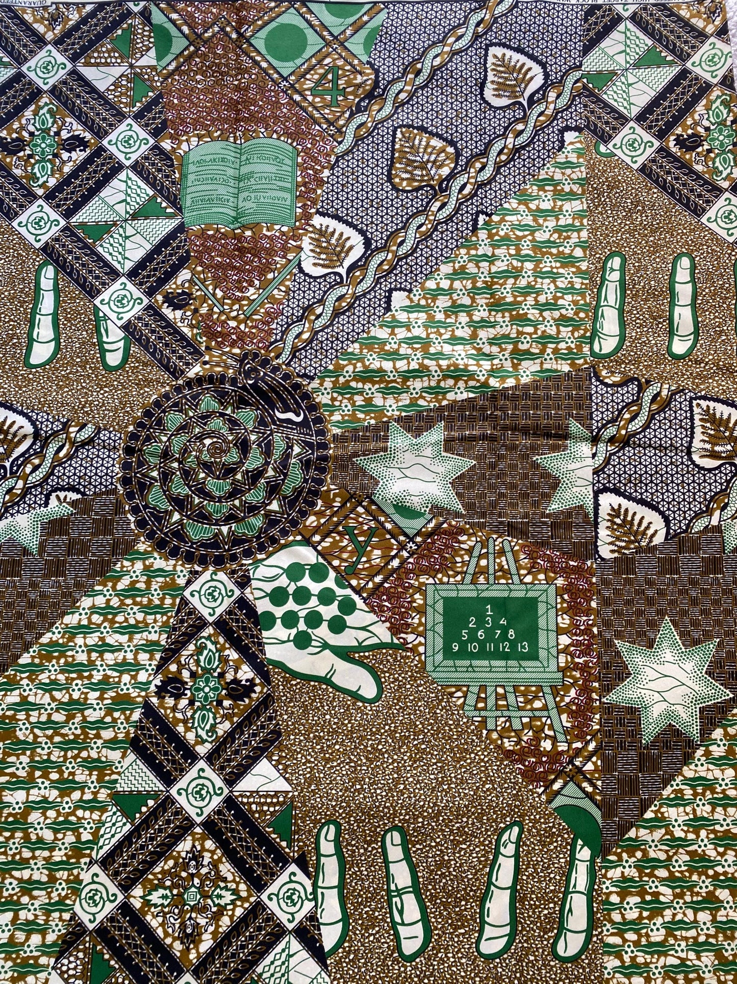 Polycotton African Fabric 6 Yards Soft Ankara Wax Print Material