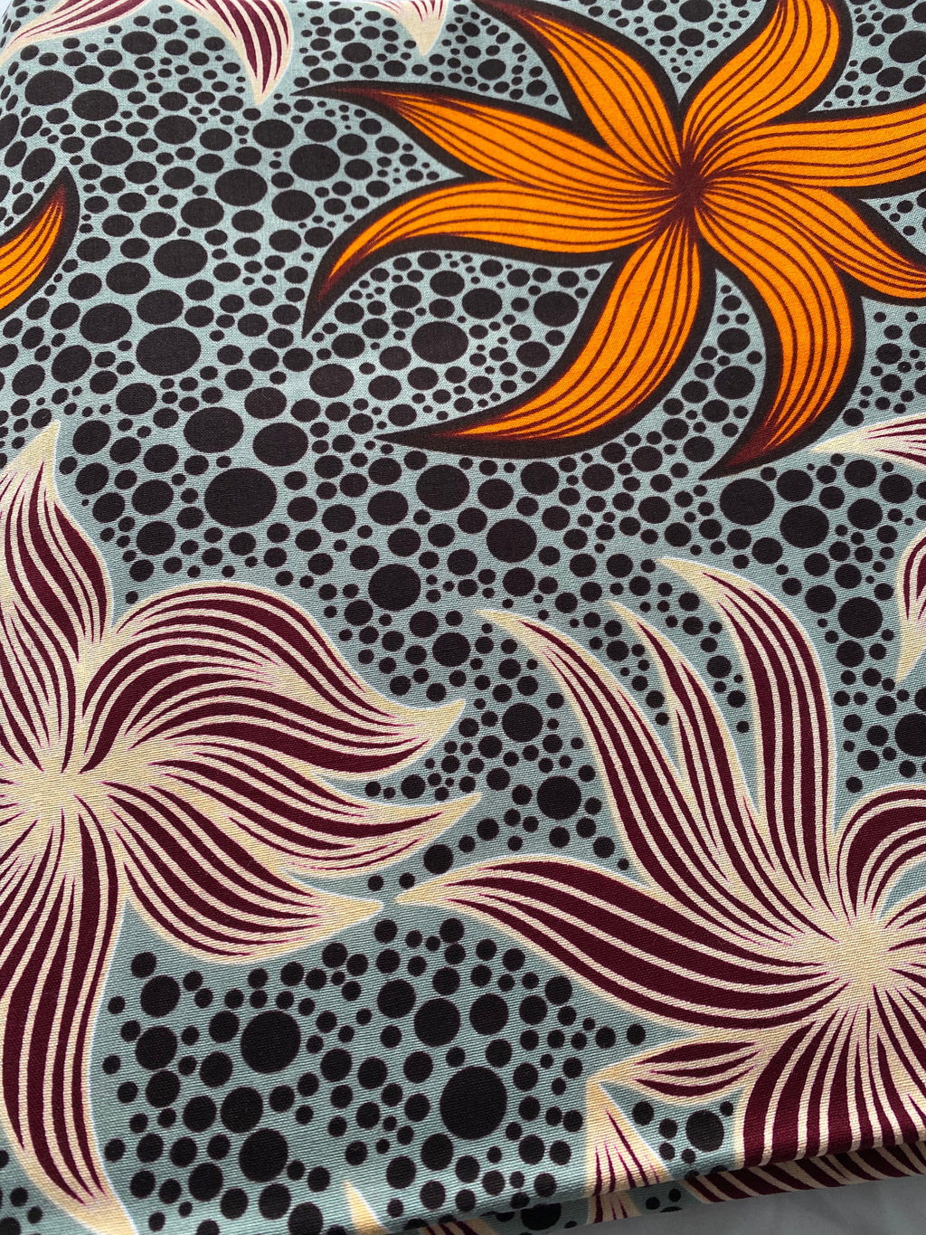 6 Yards 100% Cotton Ankara Wax Print Fabric African Print for Dressmaking, Quilting & Home Décor