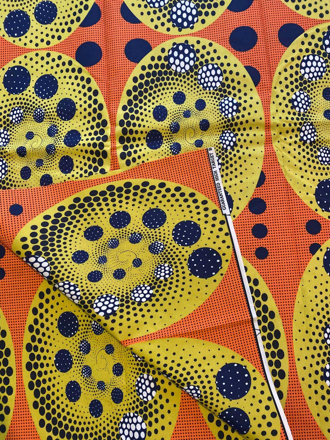 Polycotton African Fabric 6 Yards Soft Ankara Wax Print Material
