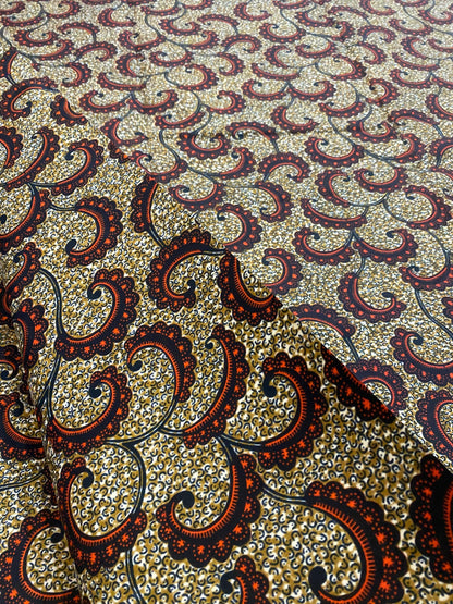 Polycotton African Fabric 6 Yards Soft Ankara Wax Print Material