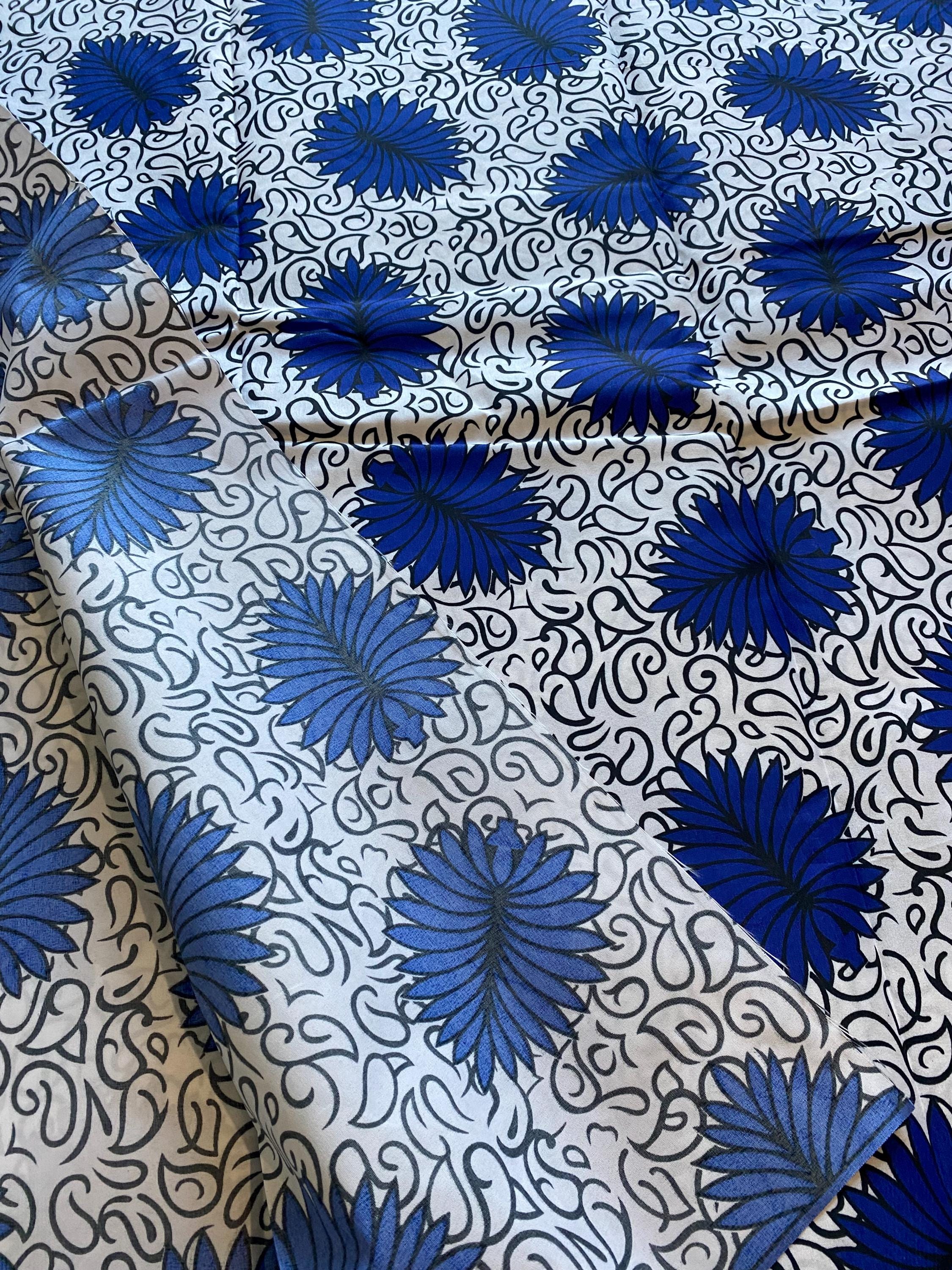 Polycotton African Fabric 6 Yards Soft Ankara Wax Print Material