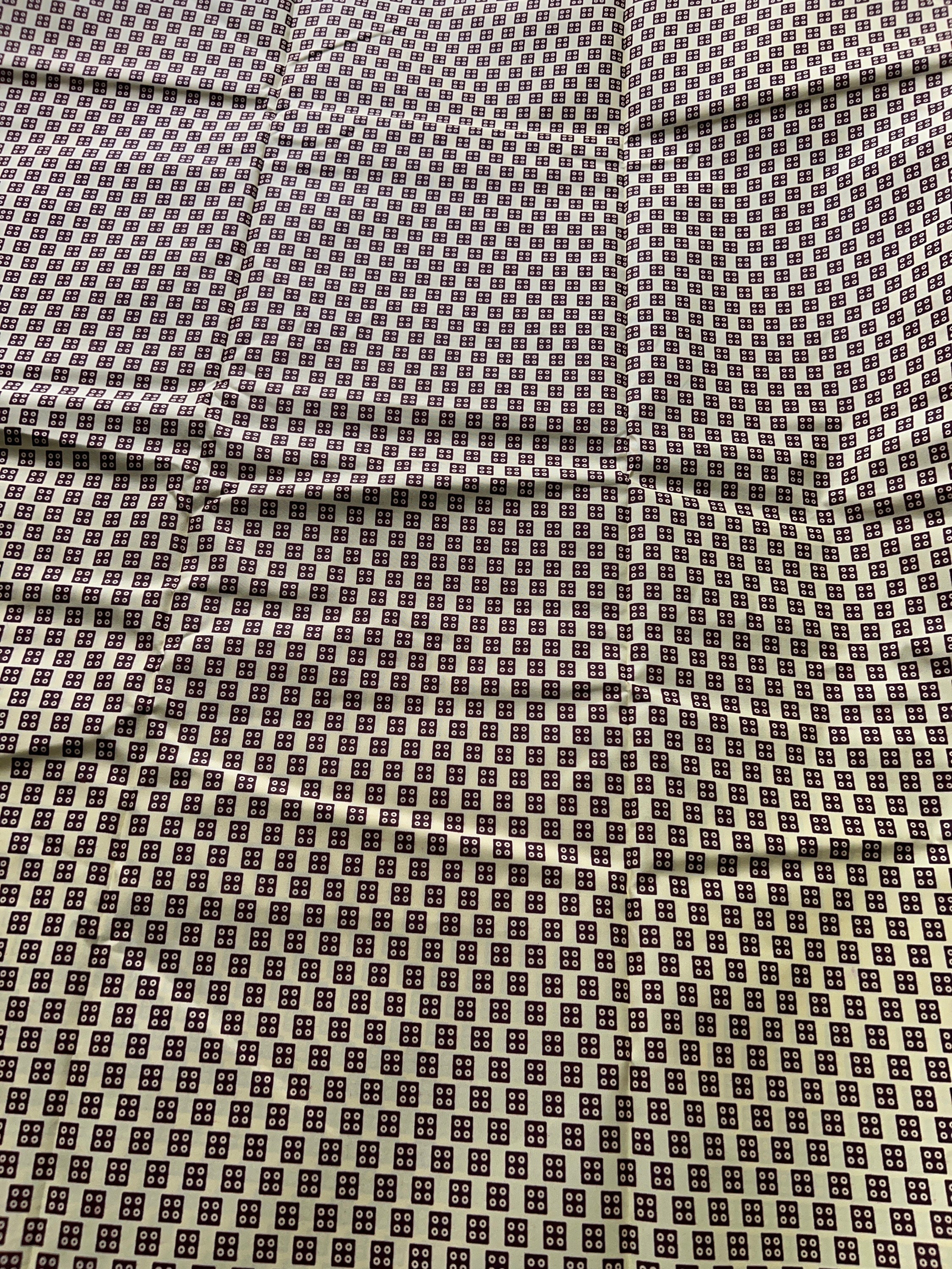 Polycotton African Fabric 6 Yards Soft Ankara Wax Print Material