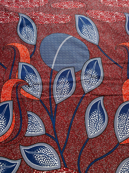 Polycotton African Fabric 6 Yards Soft Ankara Wax Print Material