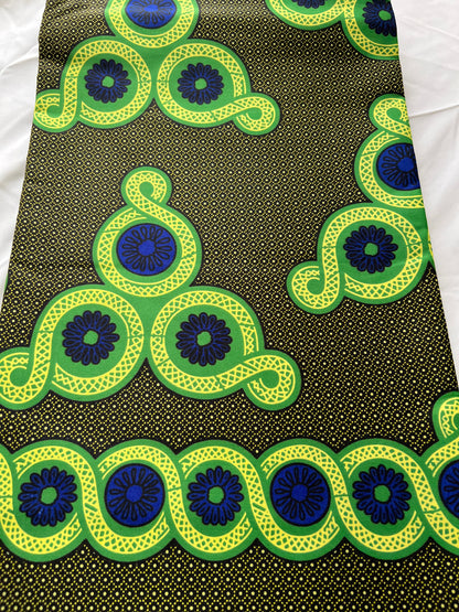 Polycotton African Fabric 6 Yards Soft Ankara Wax Print Material