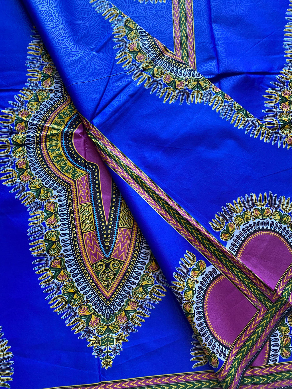 Dashiki African Wax Print – 100% Cotton Ankara Fabric, 6 Yards