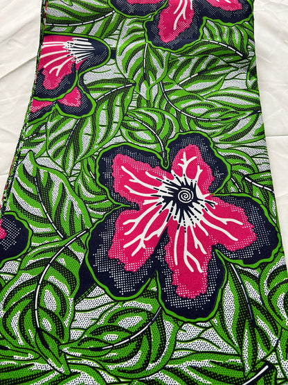 Polycotton African Fabric 6 Yards Soft Ankara Wax Print Material