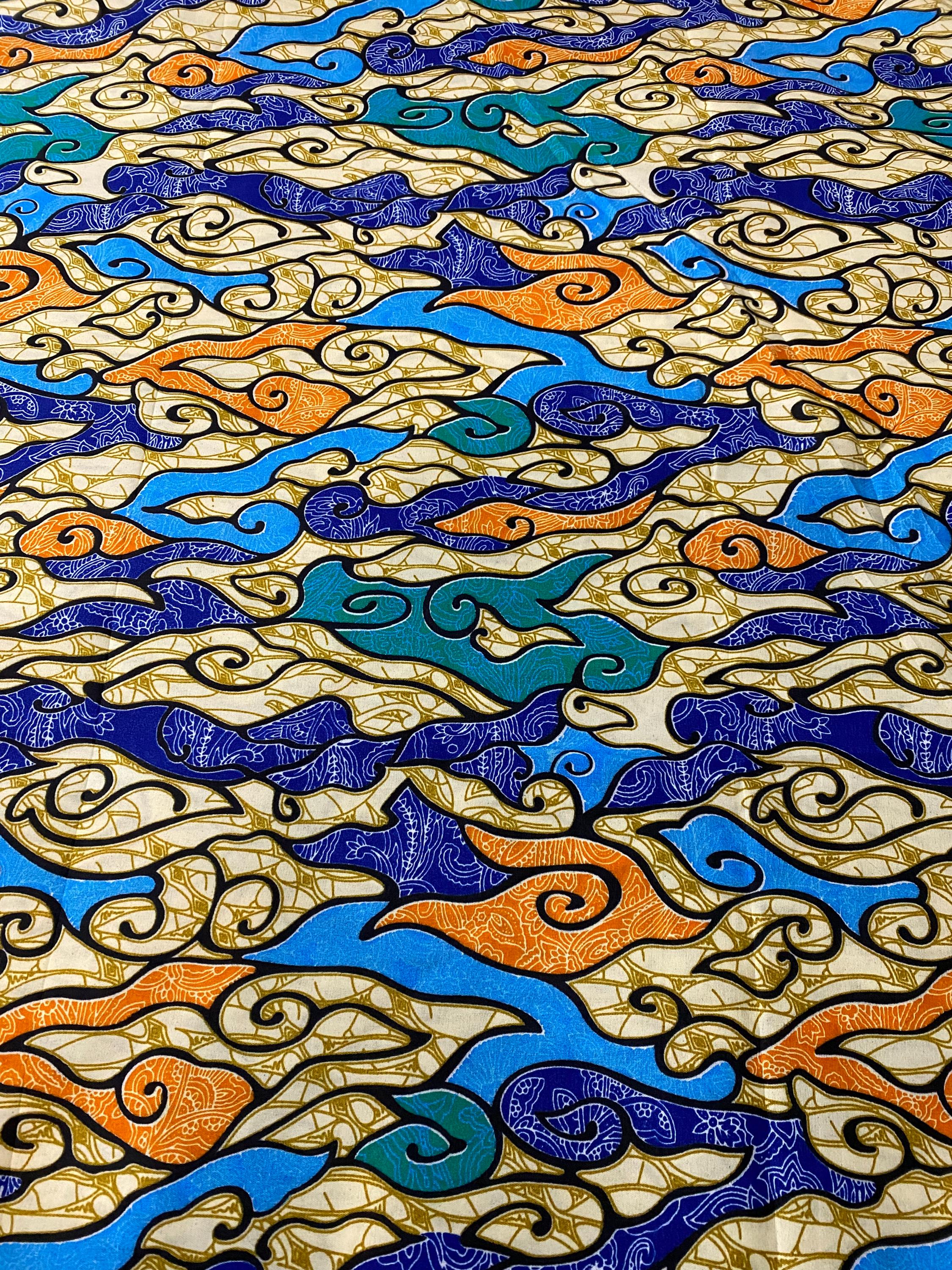 Colorful Ankara Fabric: African Print Polycotton, 6 Yards