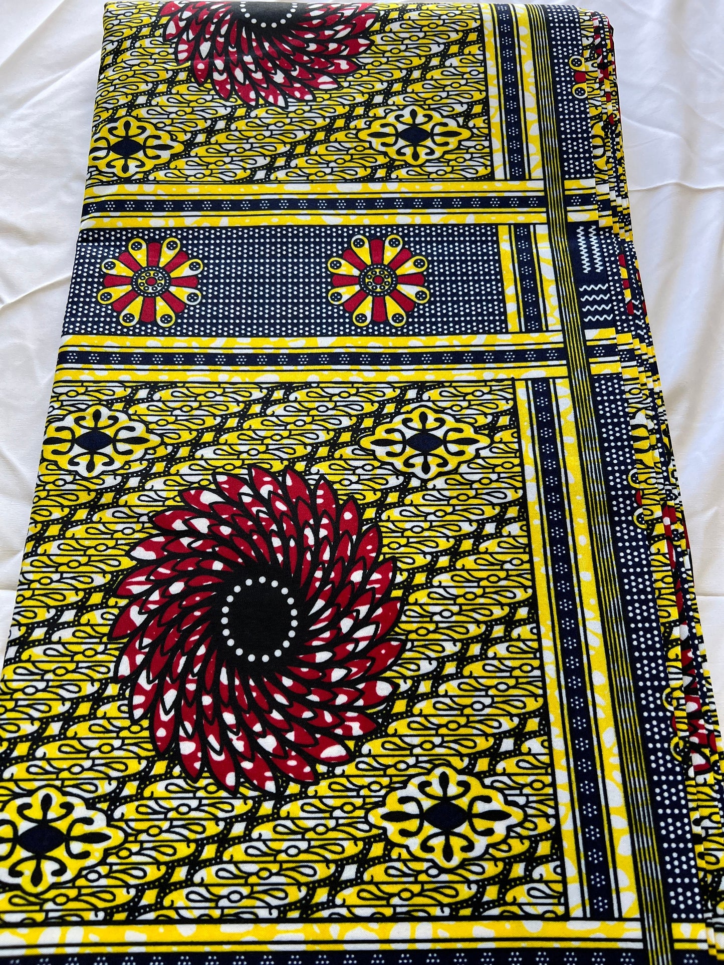 Polycotton African Fabric 6 Yards Soft Ankara Wax Print Material