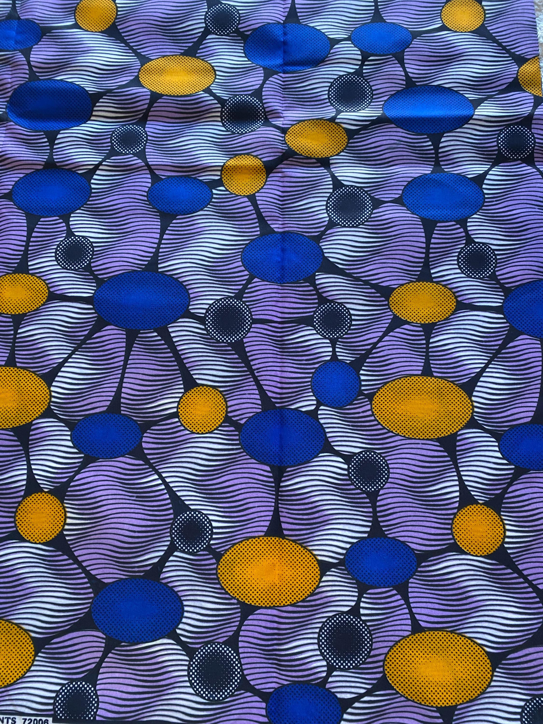 Ankara African Print Fabric, Polycotton (6 Yards)