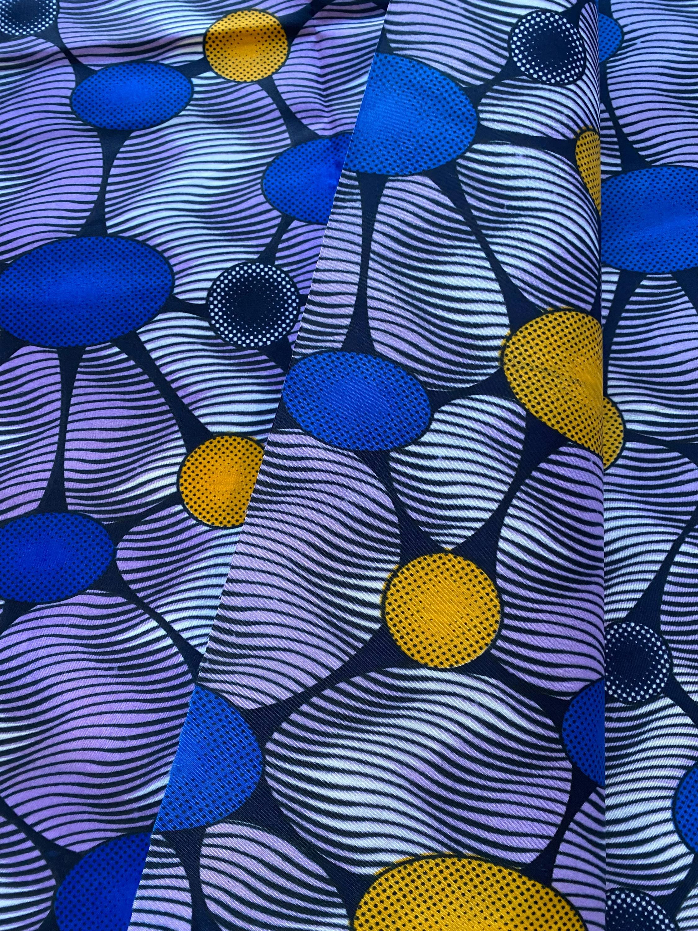 Ankara African Print Fabric, Polycotton (6 Yards)