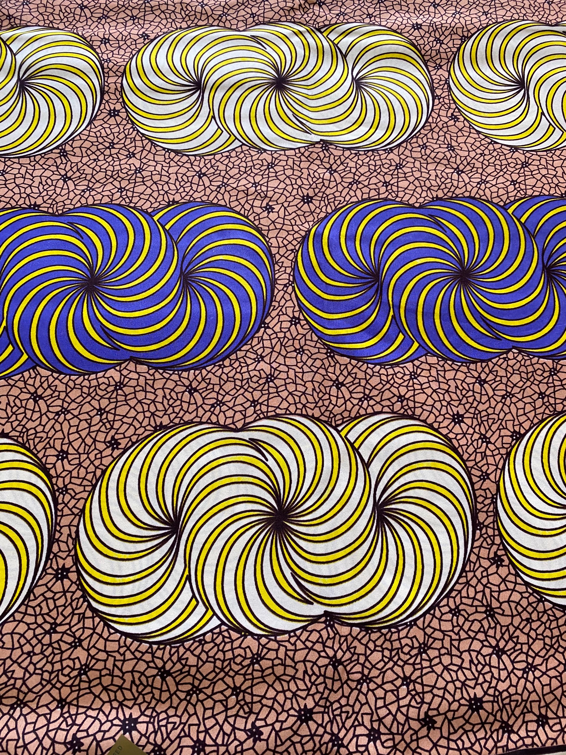 Polycotton African Fabric 6 Yards Soft Ankara Wax Print Material