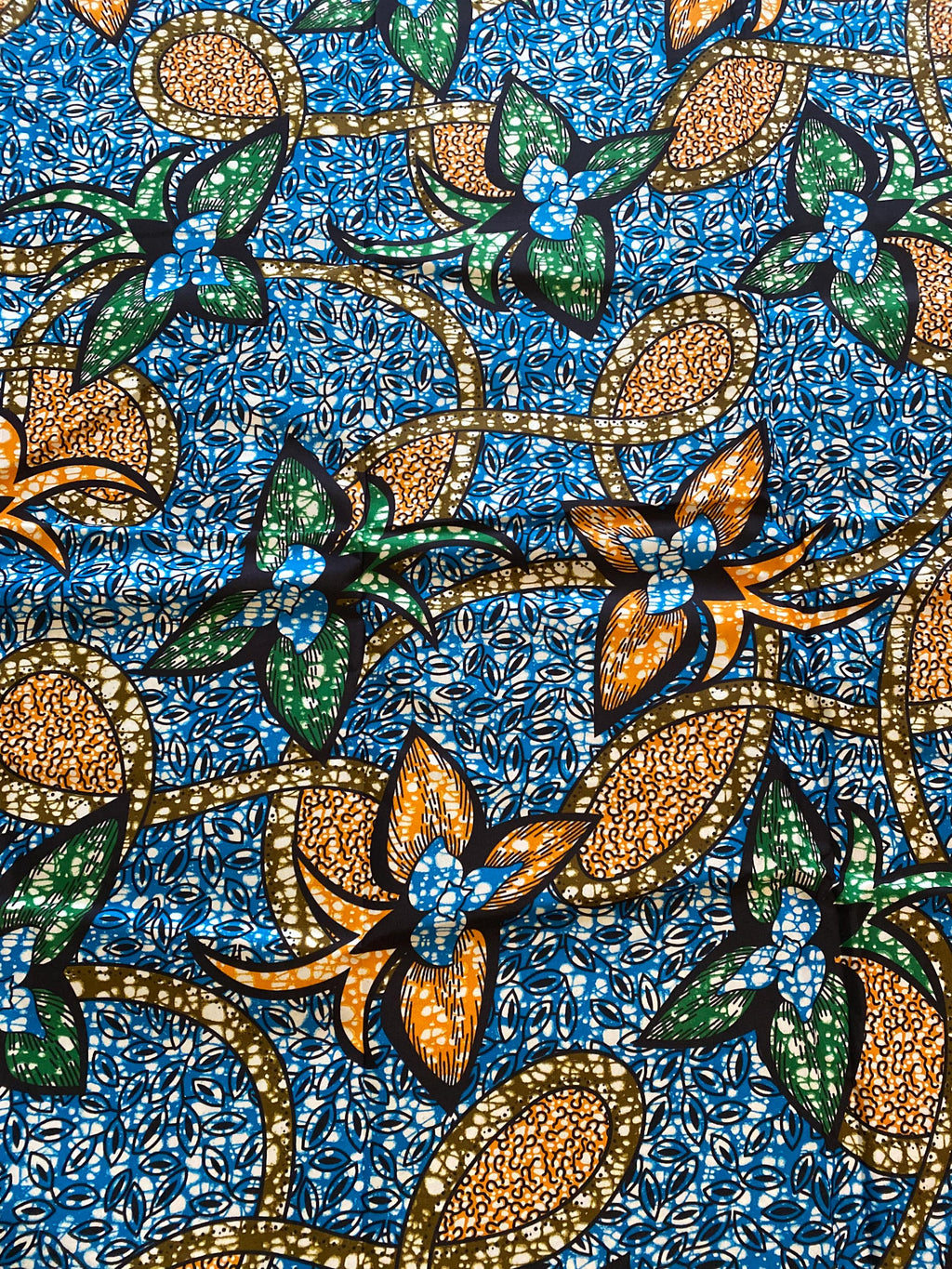 Polycotton African Fabric 6 Yards Soft Ankara Wax Print Material