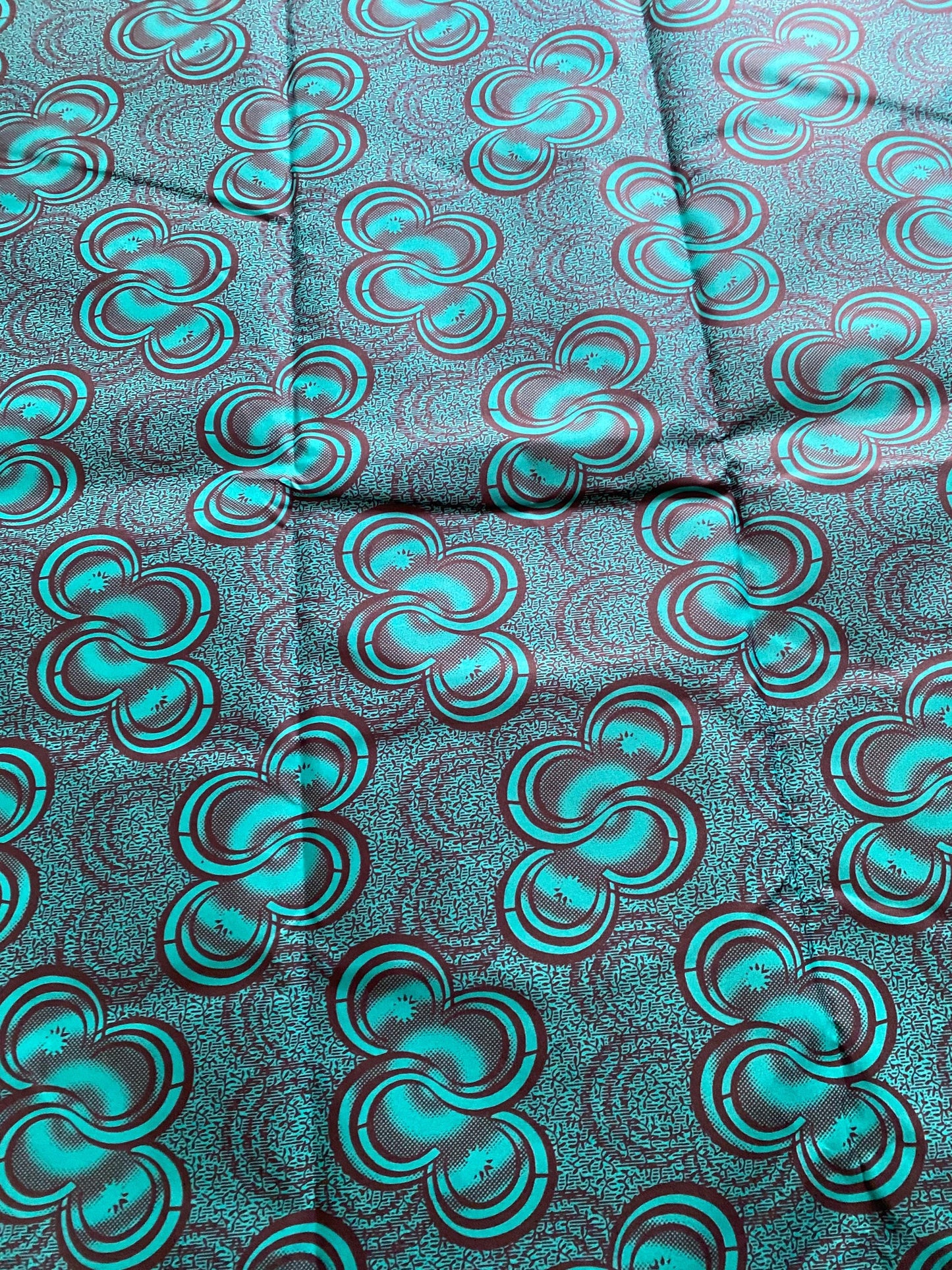 Polycotton African Fabric 6 Yards Soft Ankara Wax Print Material