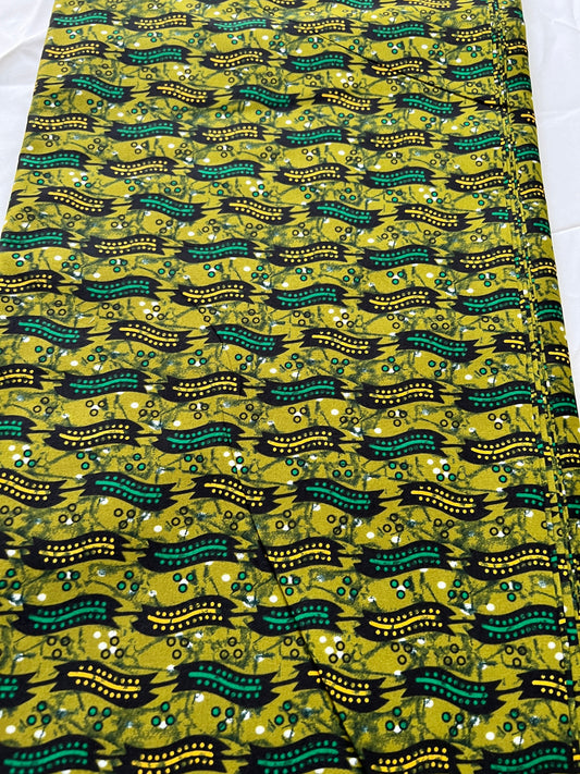 Polycotton African Fabric 6 Yards Soft Ankara Wax Print Material