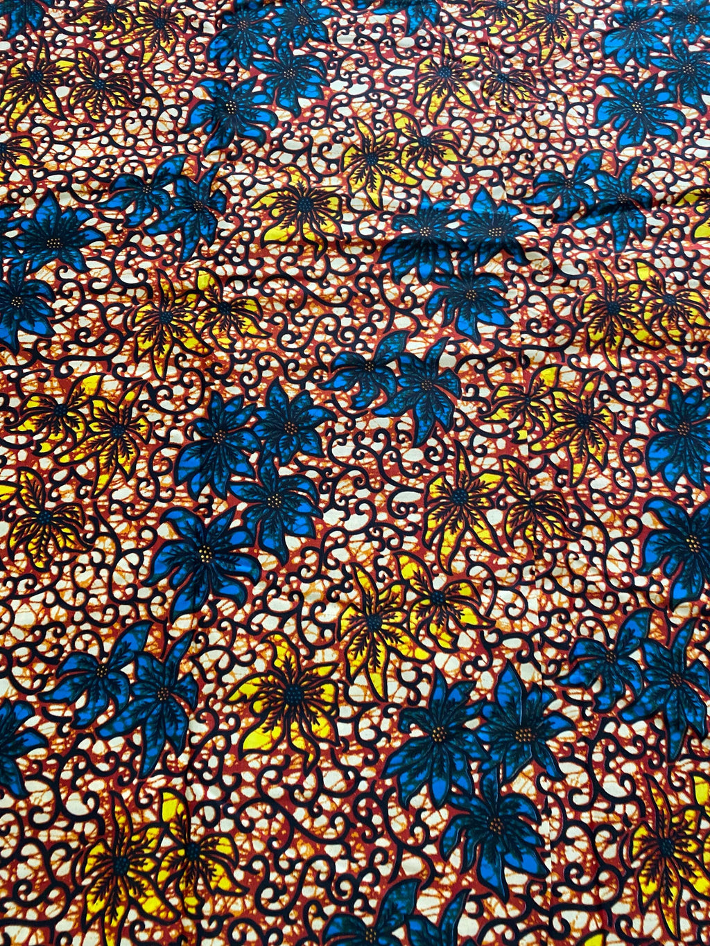 Polycotton African Fabric 6 Yards Soft Ankara Wax Print Material