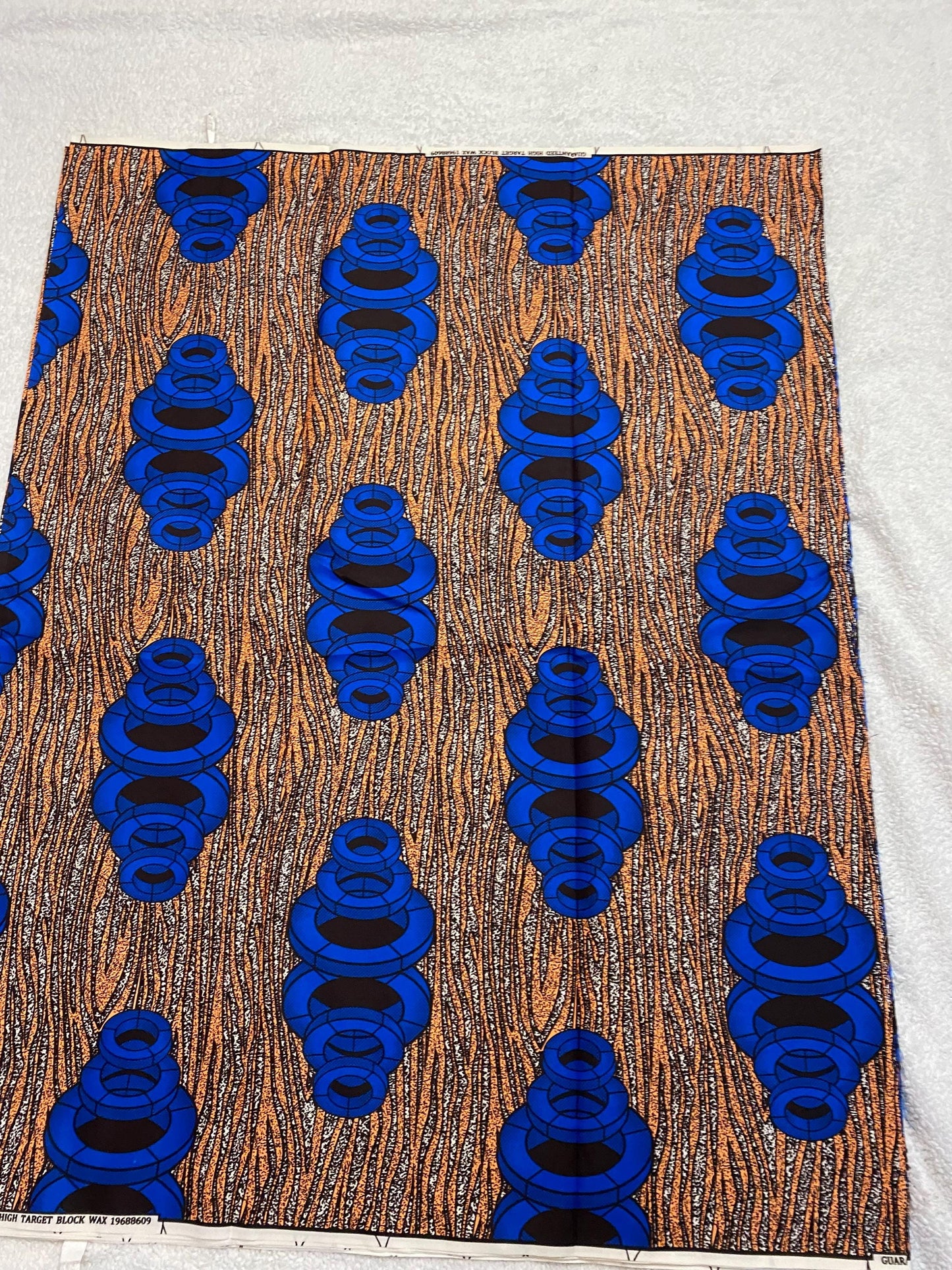 Polycotton African Fabric 6 Yards Soft Ankara Wax Print Material