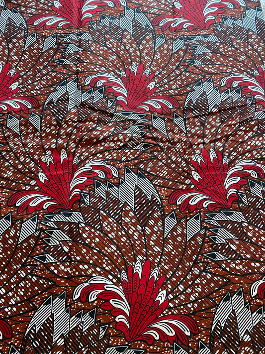 Polycotton African Fabric 6 Yards Soft Ankara Wax Print Material