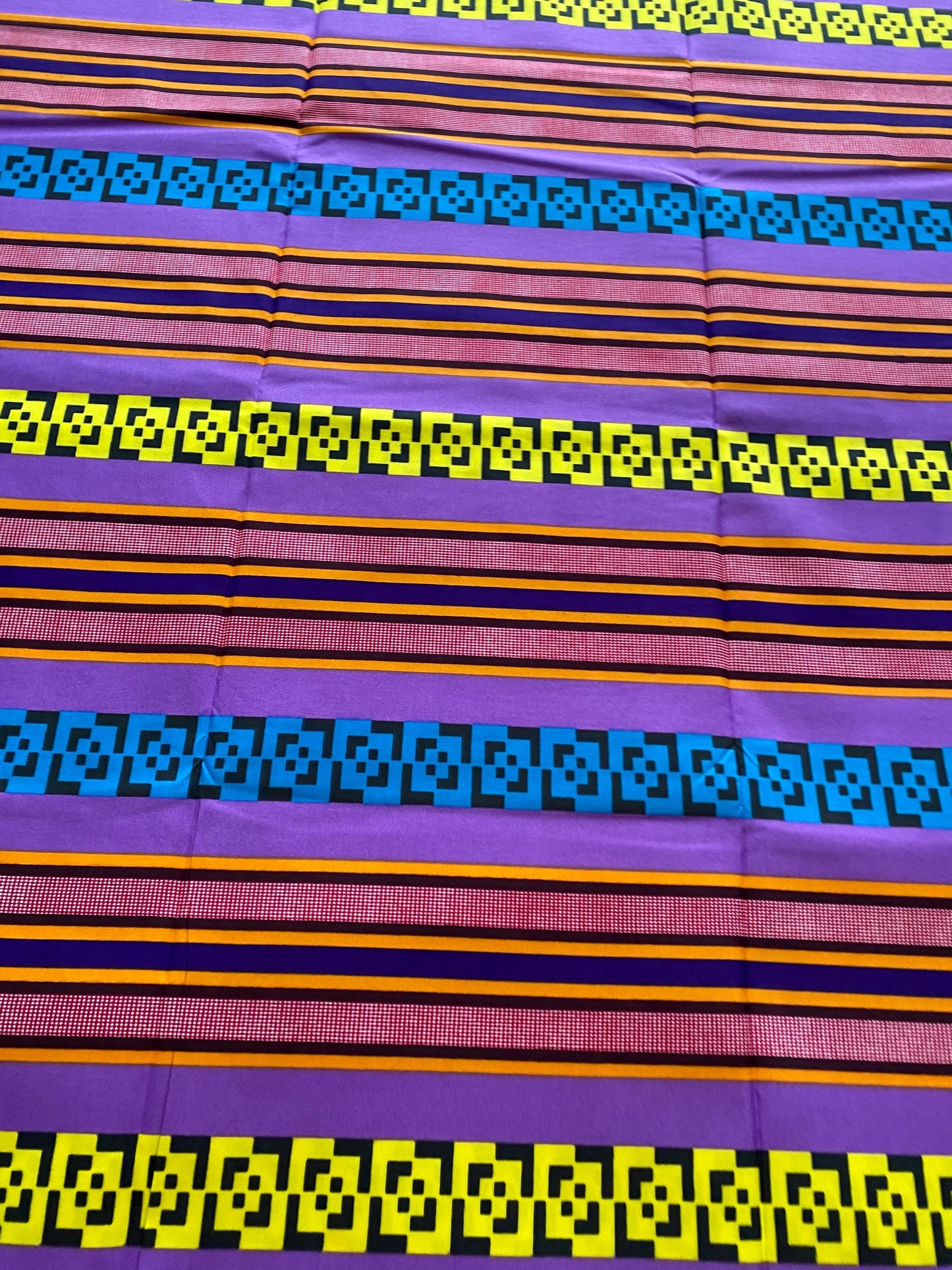 Polycotton African Fabric 6 Yards Soft Ankara Wax Print Material