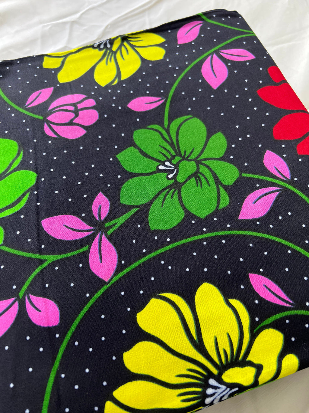 Bold Ankara African Print Fabric: 6 Yards 100% Cotton Wax Print