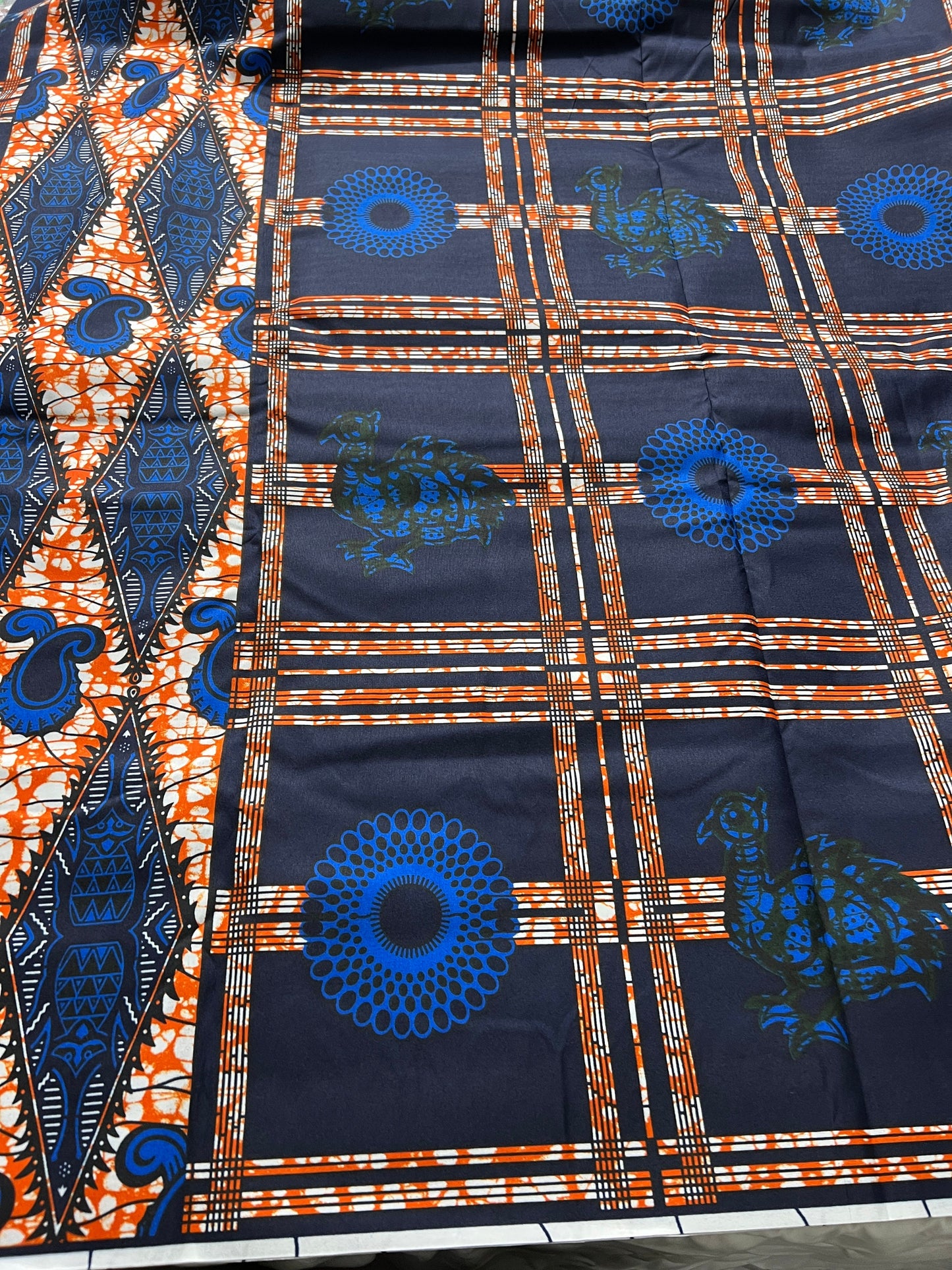 Polycotton African Fabric 6 Yards Soft Ankara Wax Print Material