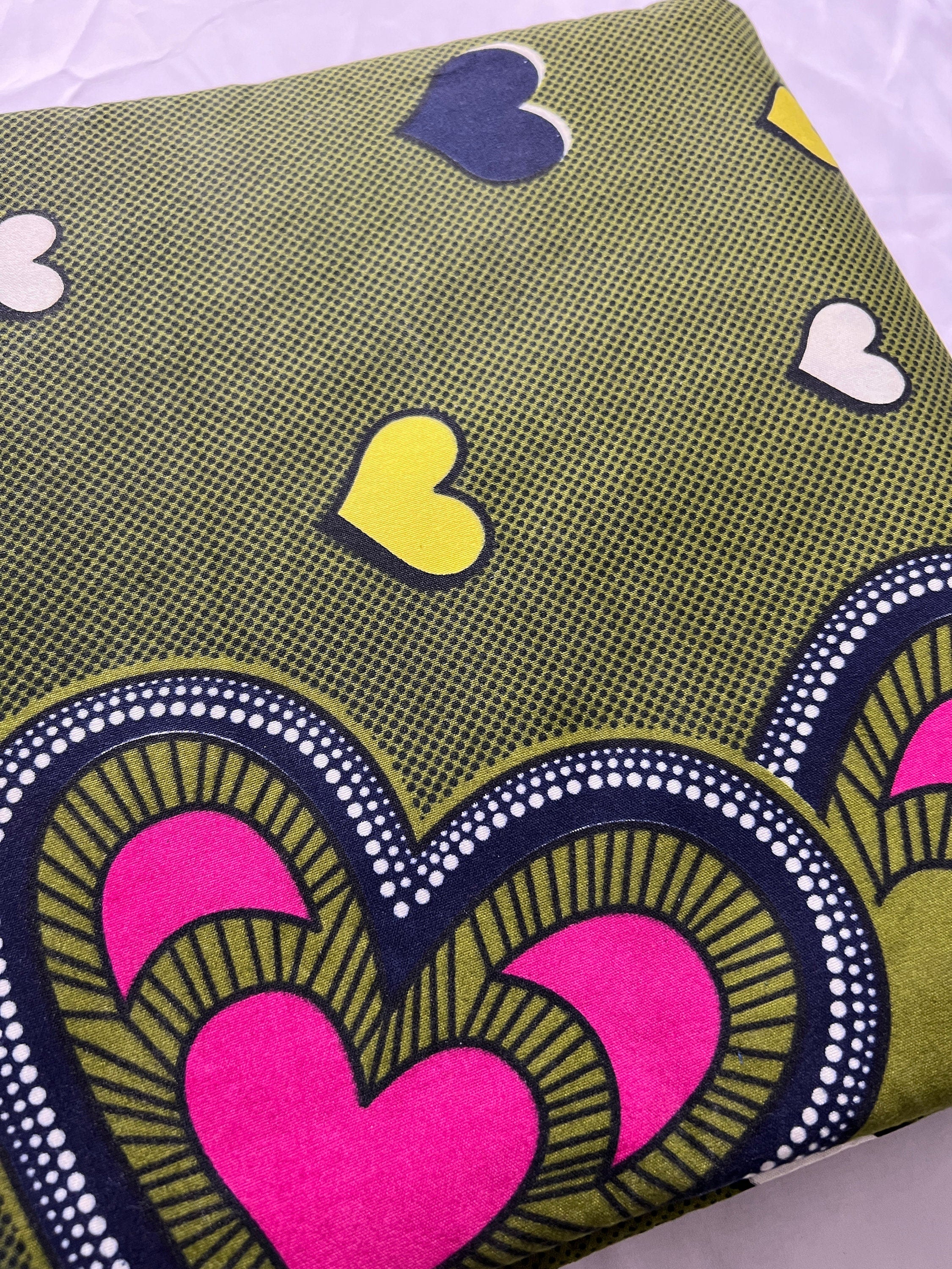 Ankara Fabric 6 Yards African Print Polycotton Colourful African Wax Print for Dressmaking, Quilting & Home Décor Vibrant Ankara Material