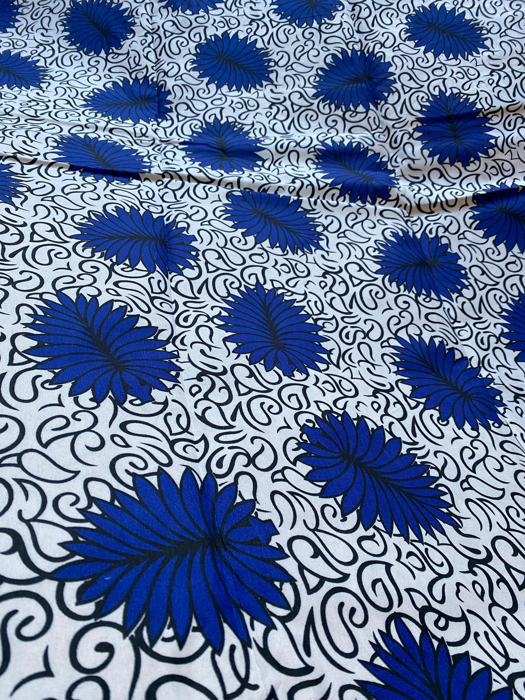 Polycotton African Fabric 6 Yards Soft Ankara Wax Print Material