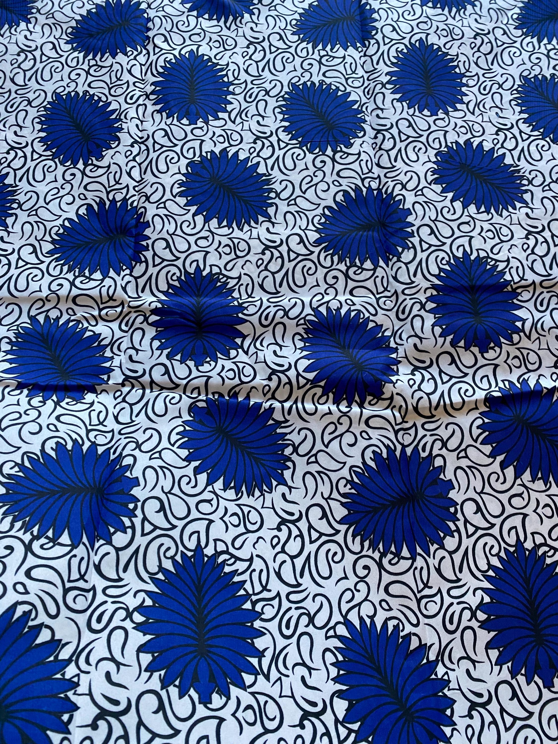 Polycotton African Fabric 6 Yards Soft Ankara Wax Print Material
