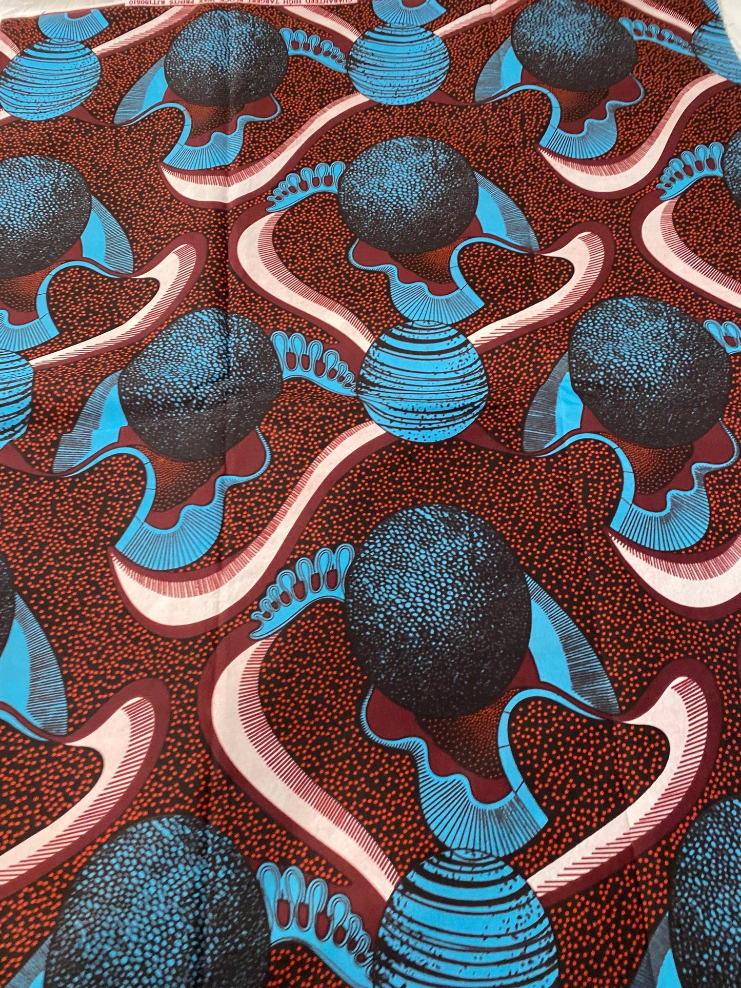 Polycotton African Fabric 6 Yards Soft Ankara Wax Print Material