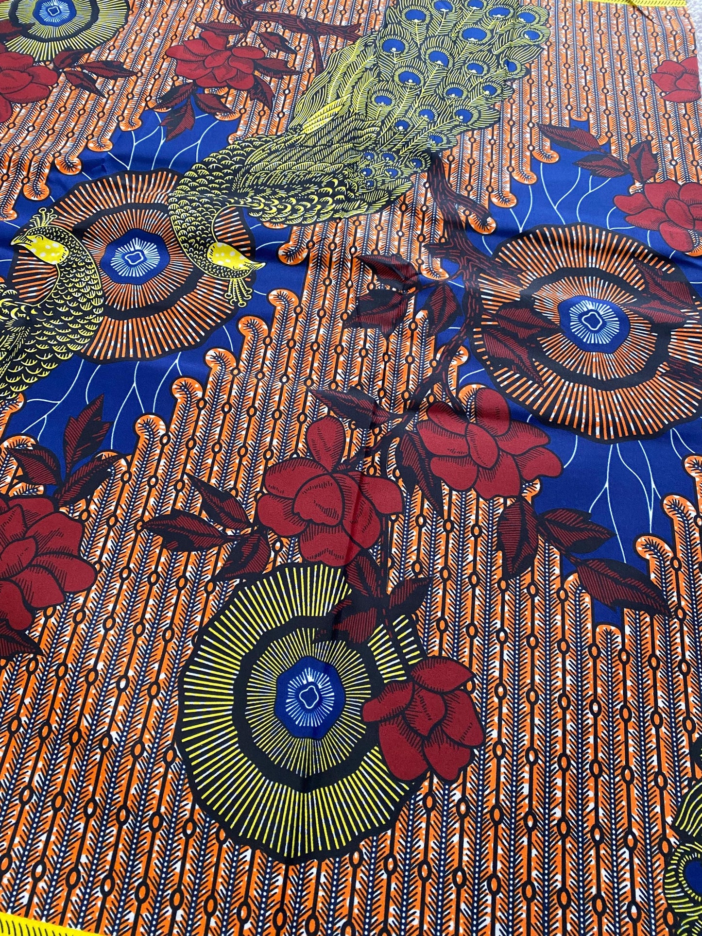 Polycotton African Fabric 6 Yards Soft Ankara Wax Print Material