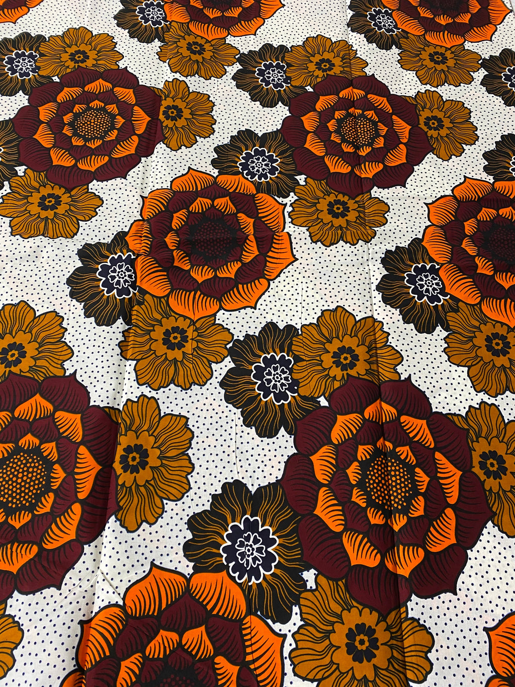 6 Yards 100% Cotton Ankara Wax Print Fabric African Print for Dressmaking, Quilting & Home Décor