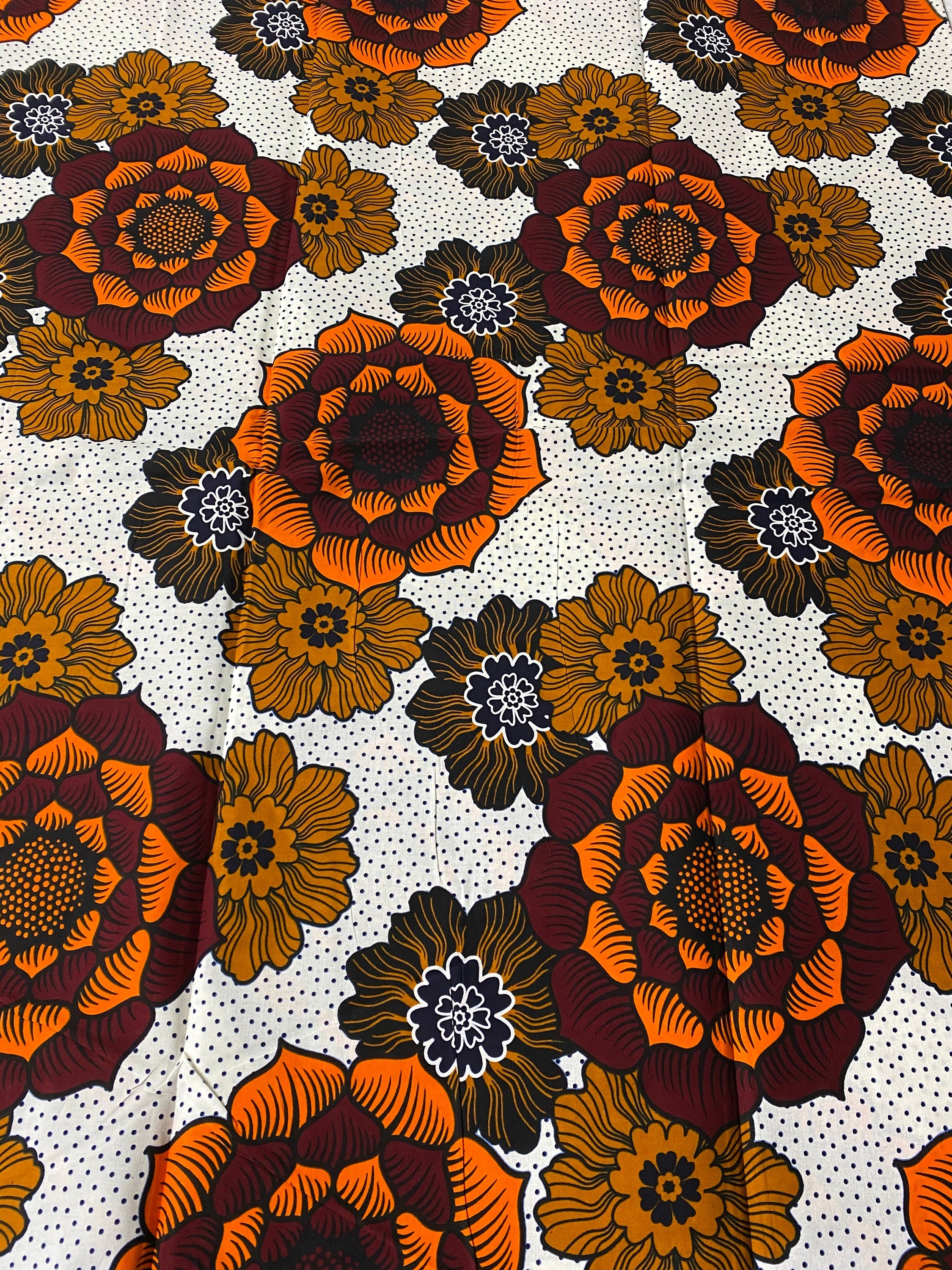 6 Yards 100% Cotton Ankara Wax Print Fabric African Print for Dressmaking, Quilting & Home Décor