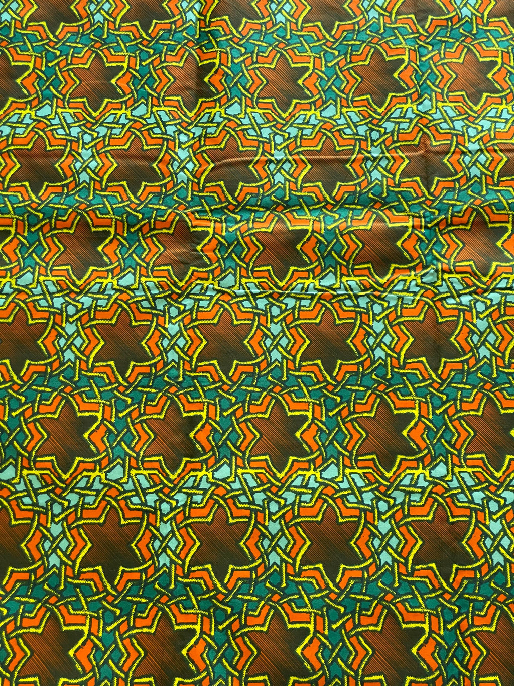 Ankara Fabric, Colorful African Print, 6 Yards Polycotton