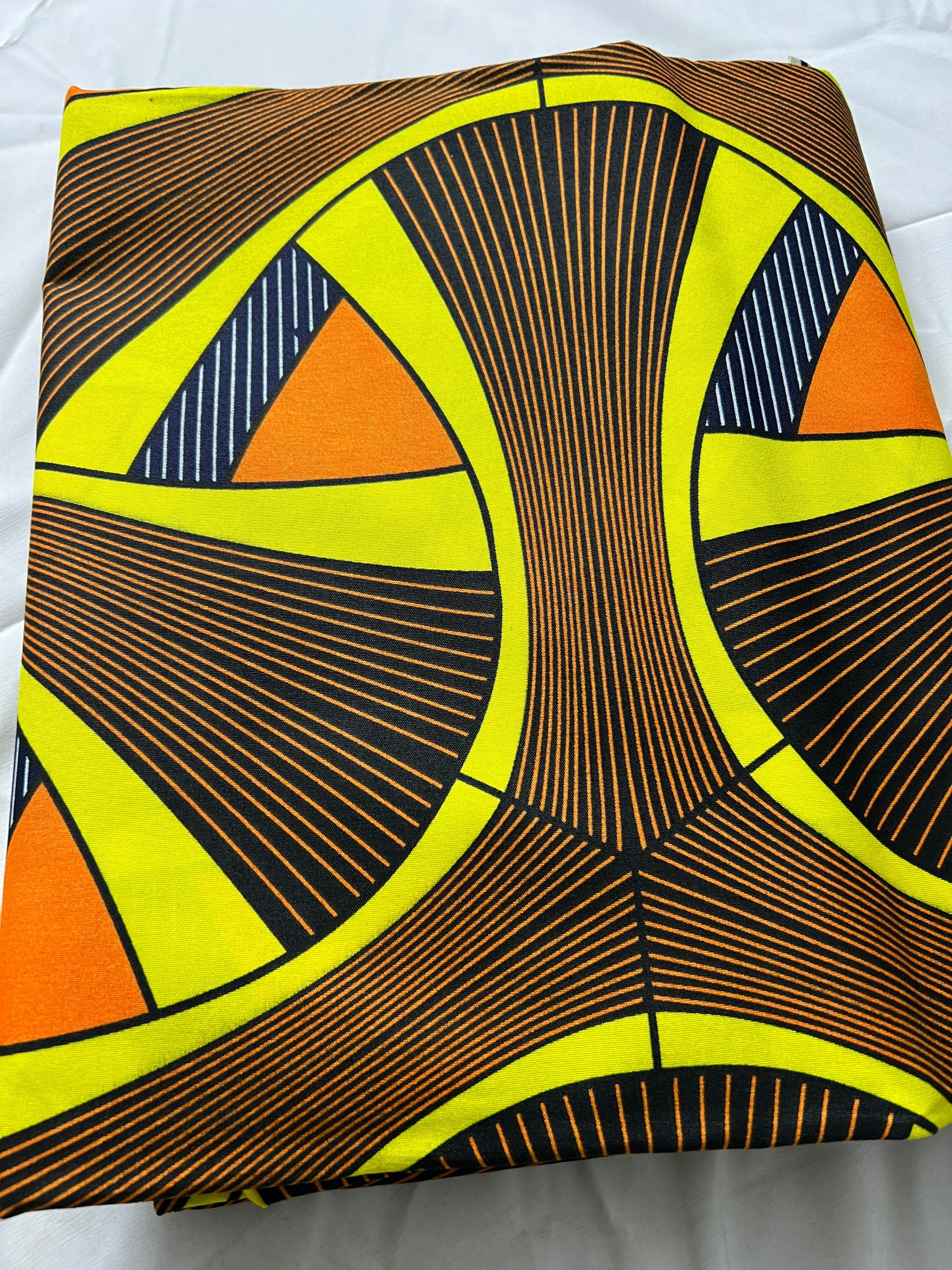 Polycotton African Fabric 6 Yards Soft Ankara Wax Print Material