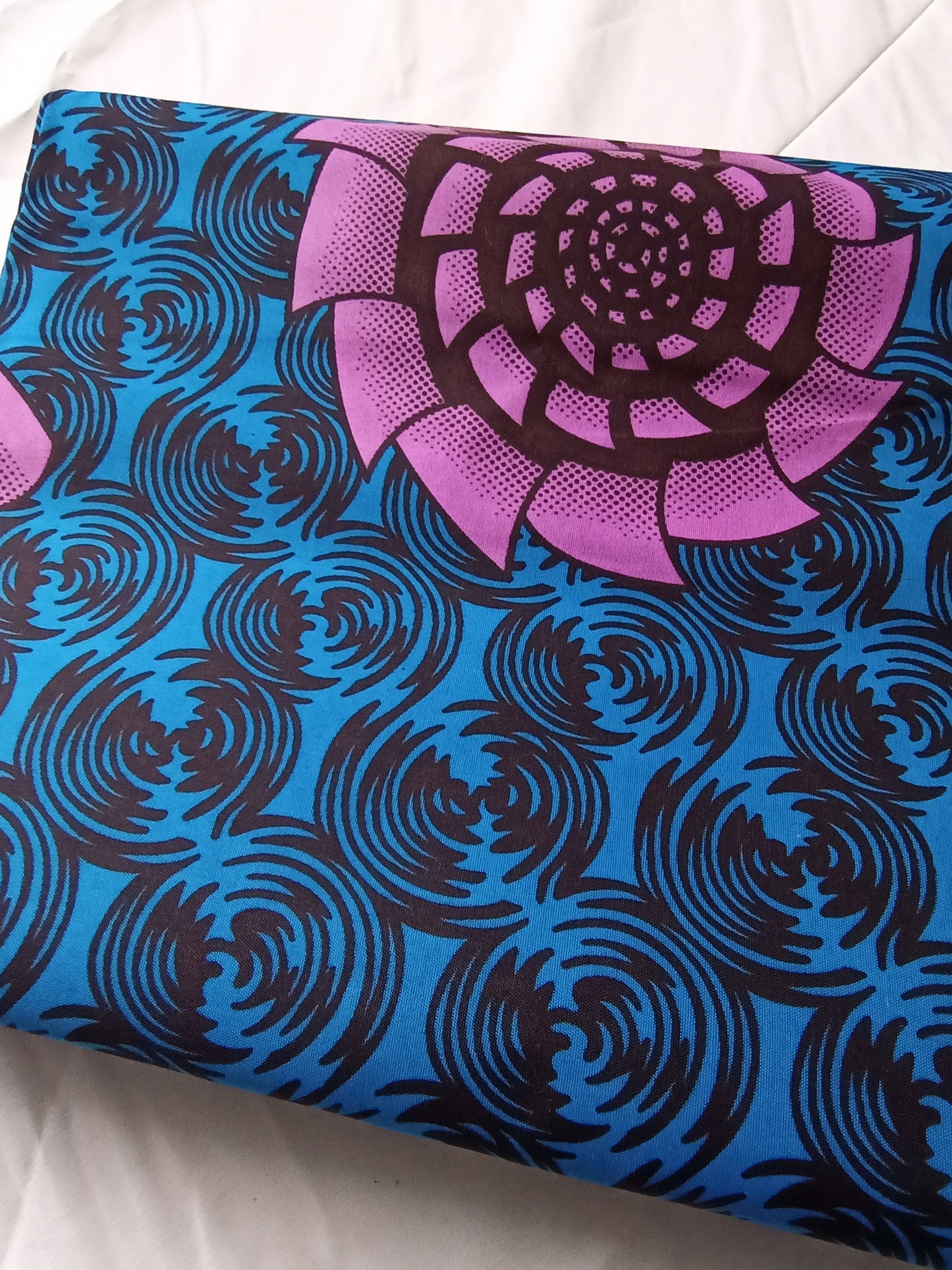 Polycotton African Fabric 6 Yards Soft Ankara Wax Print Material