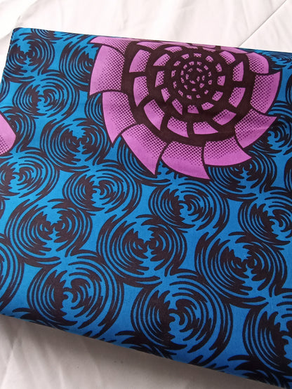 Polycotton African Fabric 6 Yards Soft Ankara Wax Print Material