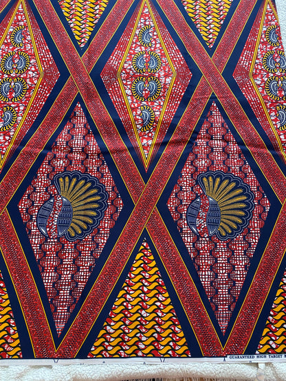 Polycotton African Fabric 6 Yards Soft Ankara Wax Print Material