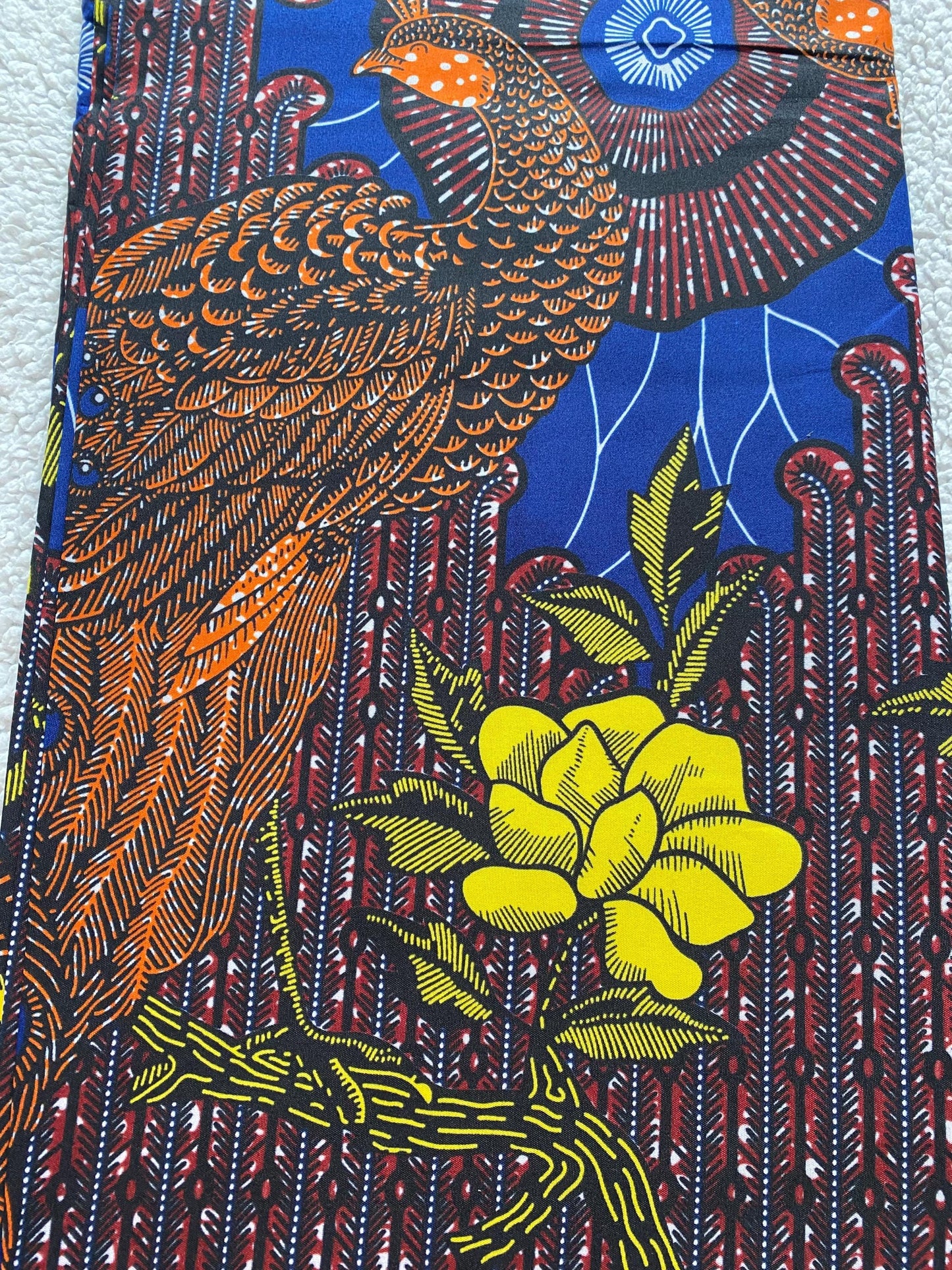 Polycotton African Fabric 6 Yards Soft Ankara Wax Print Material