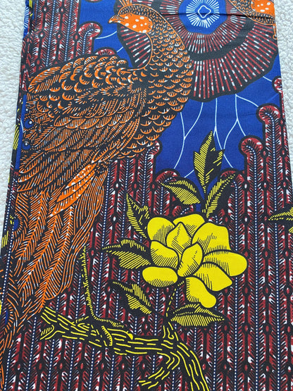 Polycotton African Fabric 6 Yards Soft Ankara Wax Print Material