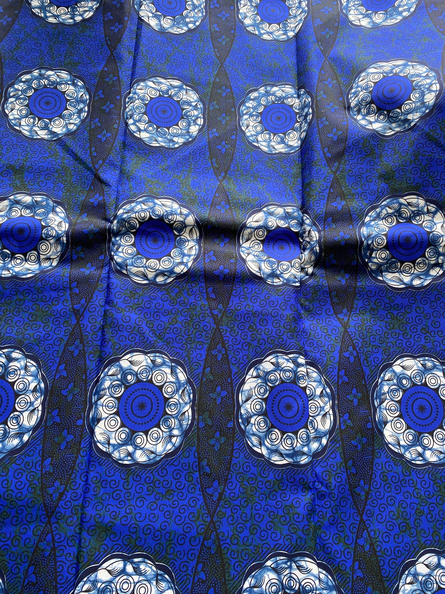 Polycotton African Fabric 6 Yards Soft Ankara Wax Print Material