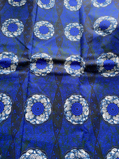 Polycotton African Fabric 6 Yards Soft Ankara Wax Print Material